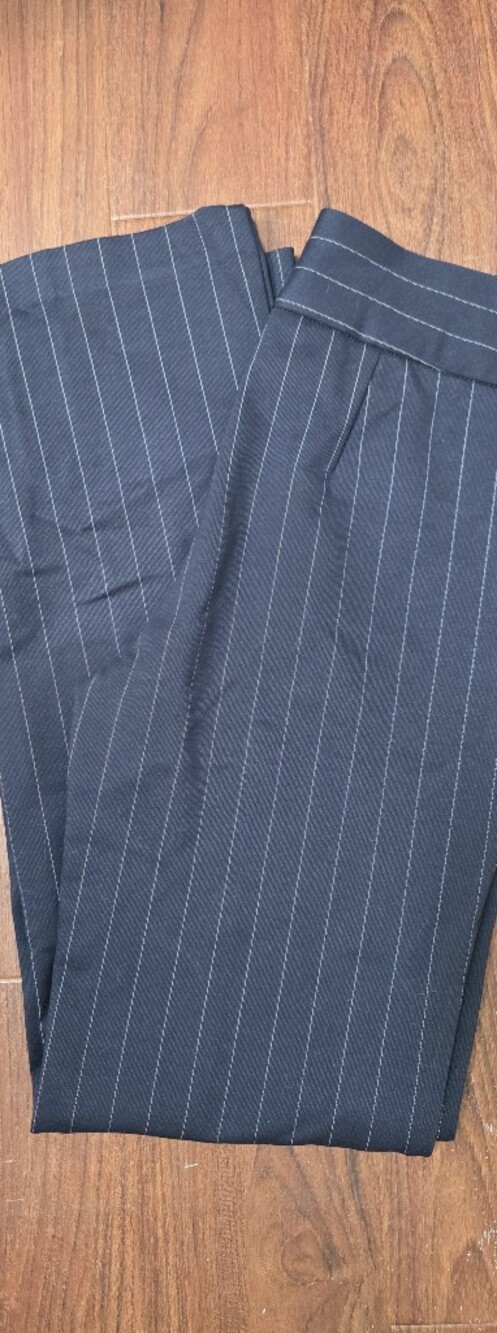 Jones New York Navy Pinstripe Dress Pants - Classic Tailored Look